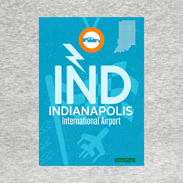 IND Indianapolis airport code by Woohoo